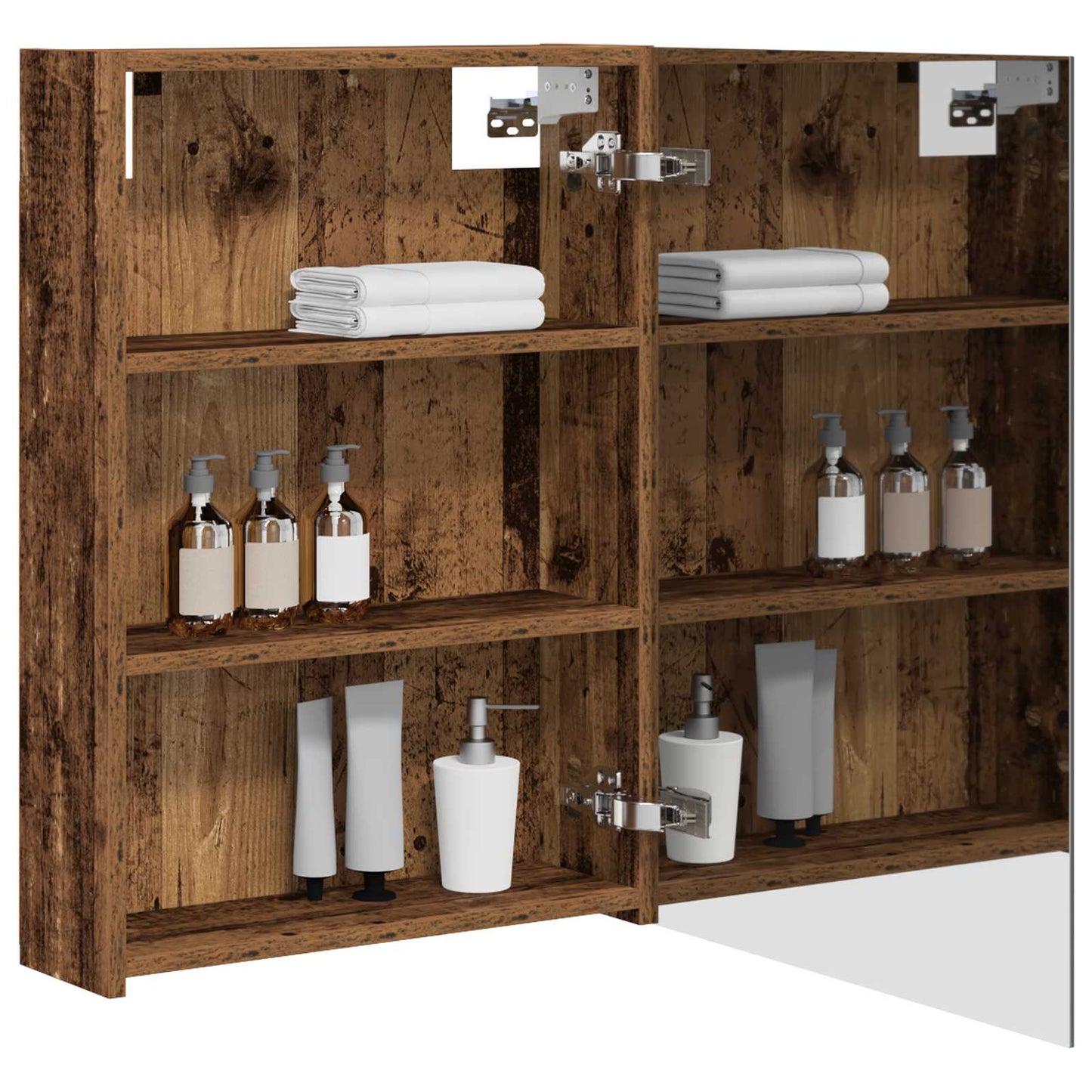 Badkamer spiegelkast Oudhout 50 x 14,5 x 70 cm Bewerkt hout