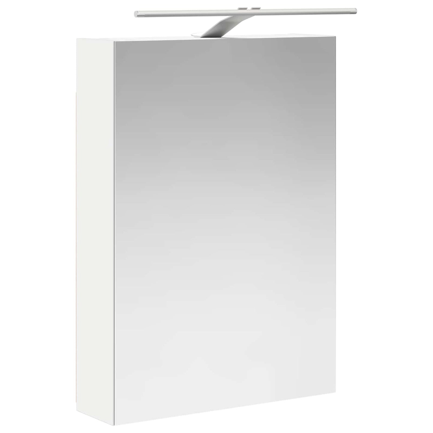 Badkamer spiegelkast Wit 50 x 14,5 x 70 cm Bewerkt hout