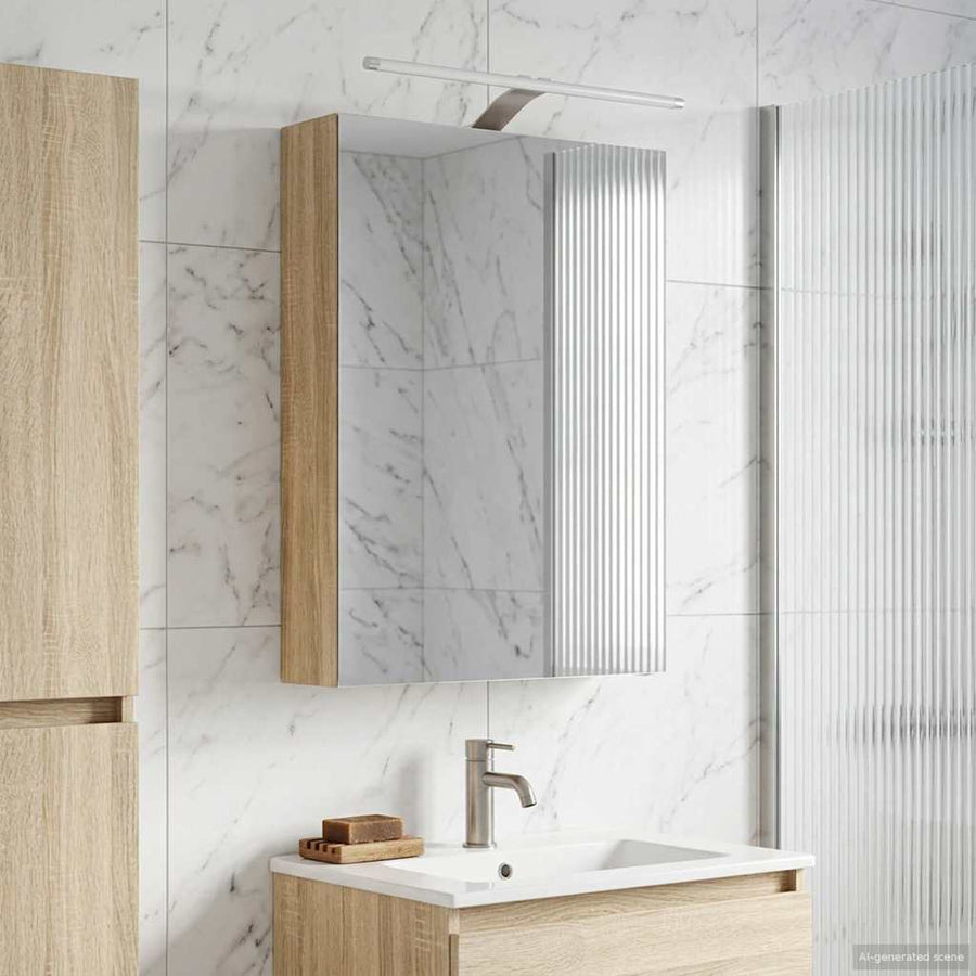 Badkamer spiegelkast met plank Sonoma Eiken 50 x 14,5 x 70 cm
