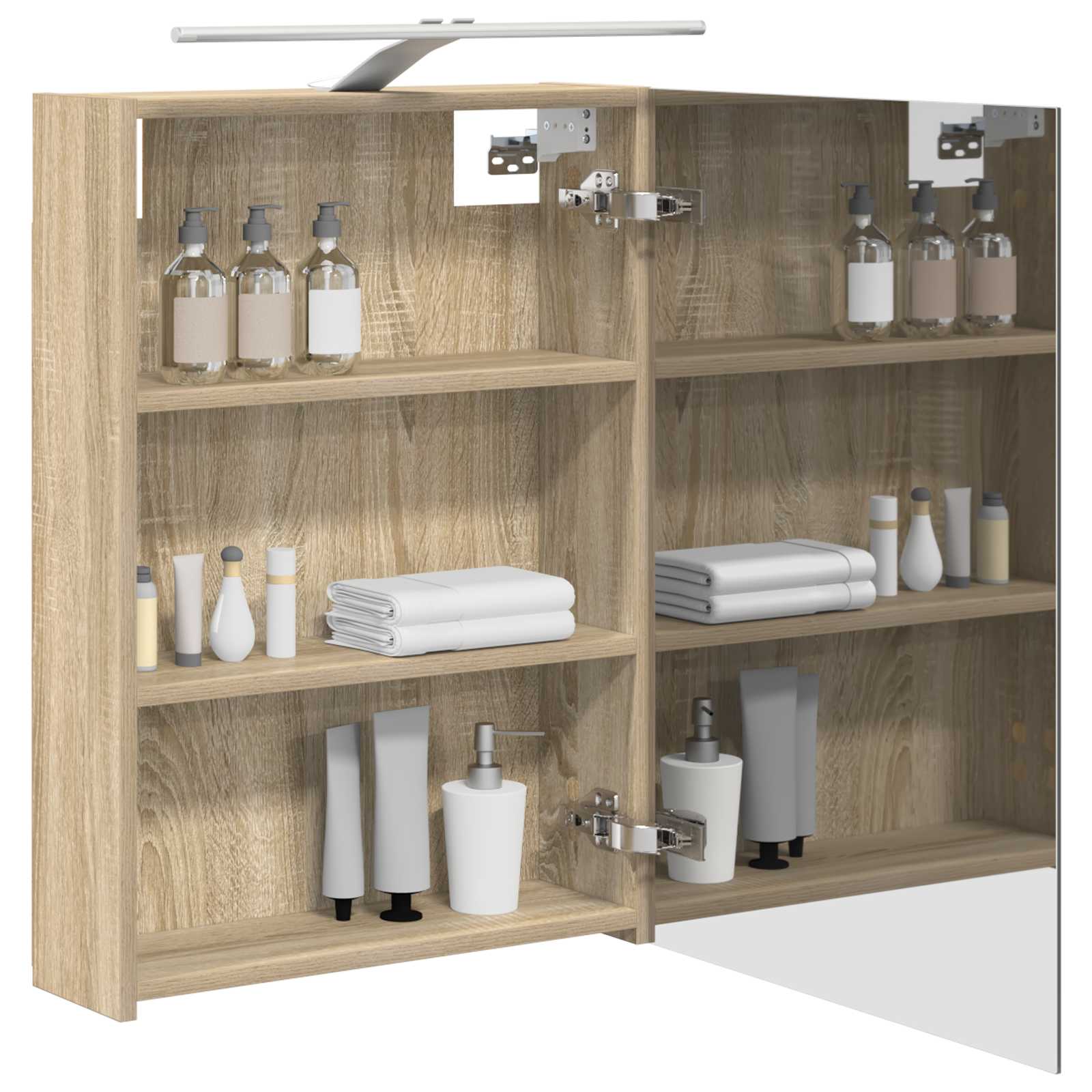 Badkamer spiegelkast met plank Sonoma Eiken 50 x 14,5 x 70 cm