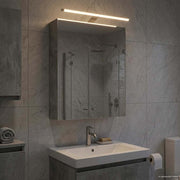 Badkamer spiegelkast 50x14,5x70 cm beton grijs bewerkt hout