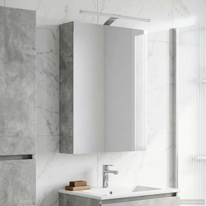 Badkamer spiegelkast Beton Grijs 50 x 14,5 x 70 cm Bewerkt hout