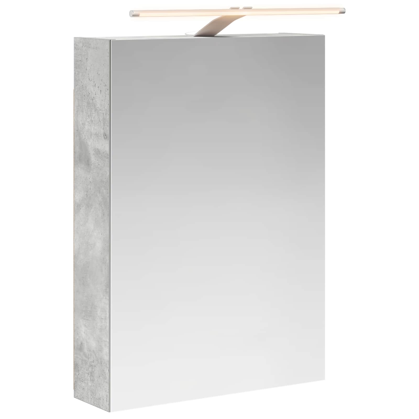 Badkamer spiegelkast Beton Grijs 50 x 14,5 x 70 cm Bewerkt hout