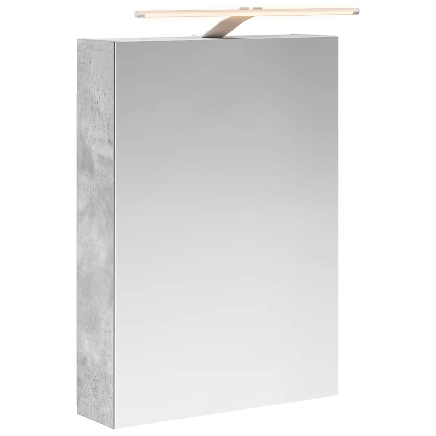 Badkamer spiegelkast Beton Grijs 50 x 14,5 x 70 cm Bewerkt hout