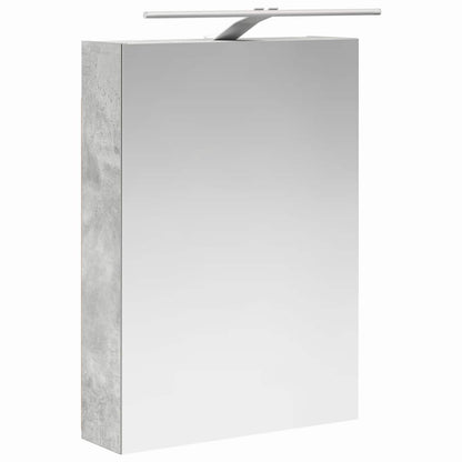 Badkamer spiegelkast Beton Grijs 50 x 14,5 x 70 cm Bewerkt hout
