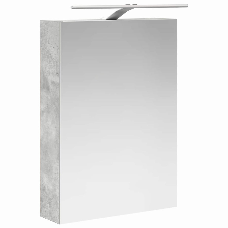 Badkamer spiegelkast Beton Grijs 50 x 14,5 x 70 cm Bewerkt hout