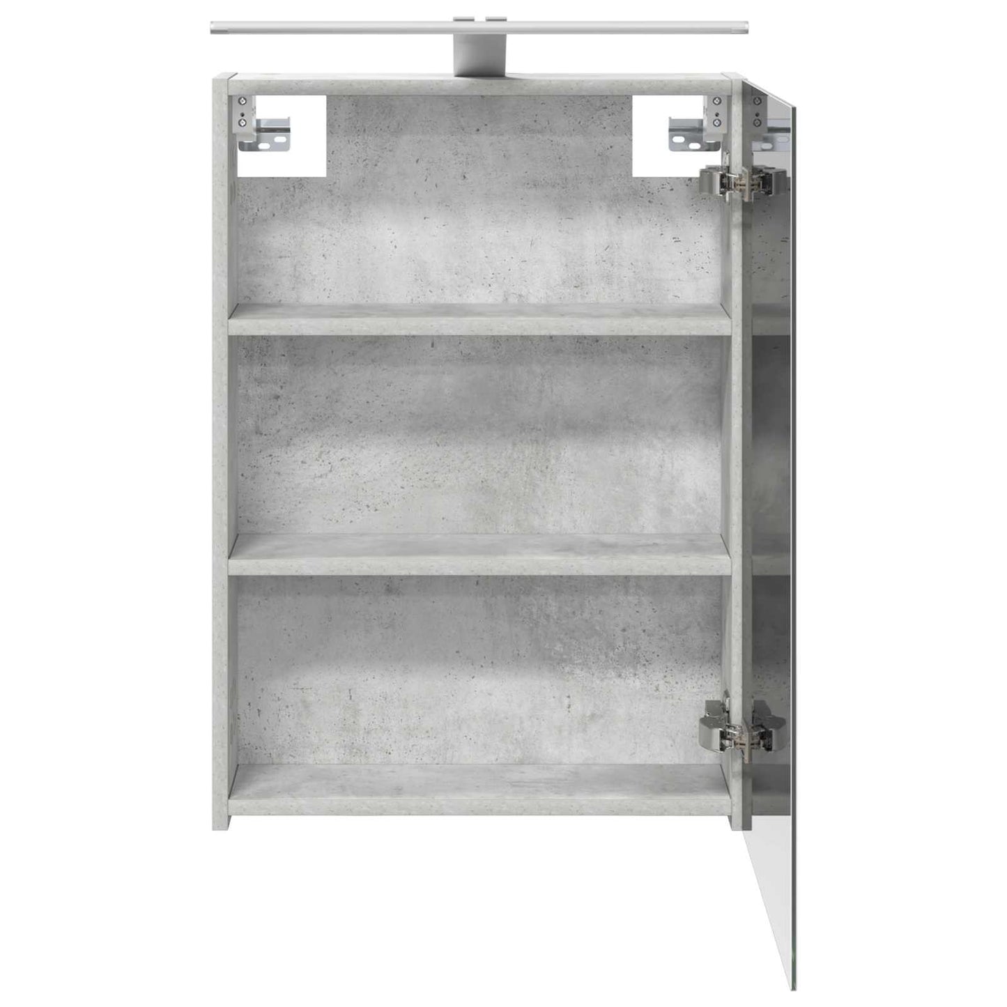Badkamer spiegelkast Beton Grijs 50 x 14,5 x 70 cm Bewerkt hout