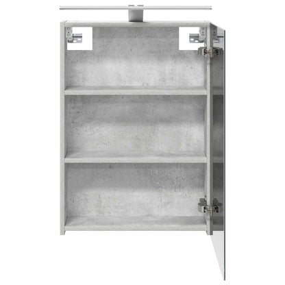 Badkamer spiegelkast Beton Grijs 50 x 14,5 x 70 cm Bewerkt hout