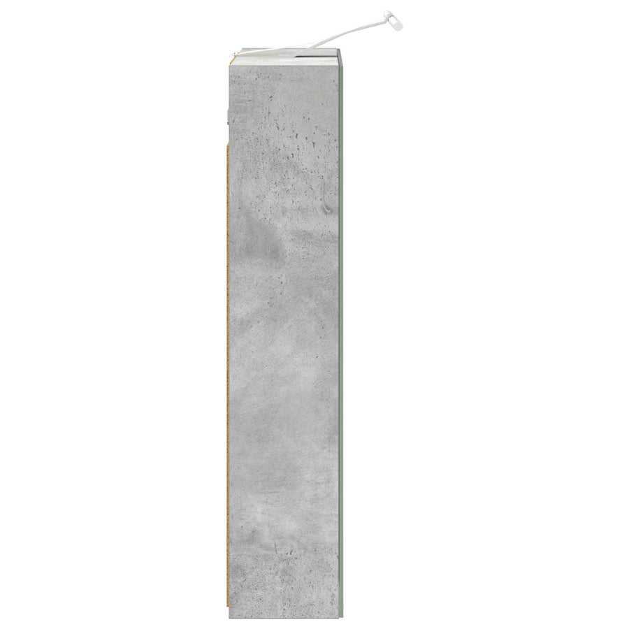Badkamer spiegelkast Beton Grijs 50 x 14,5 x 70 cm Bewerkt hout