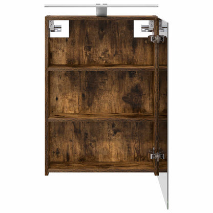 Badkamer spiegelkast met plank Gerookt eiken 50 x 14,5 x 70 cm