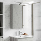 Bathroom Mirror Cabinet with Shelf Gray Sonoma 50 x 14.5 x 70 cm