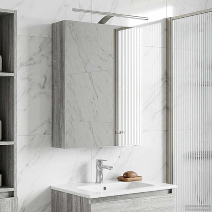 Badkamer spiegelkast met plank Grijs Sonoma 50 x 14,5 x 70 cm