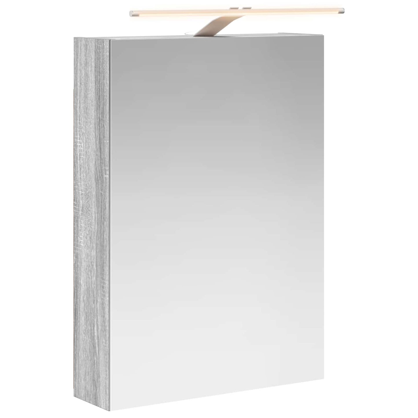 Badkamer spiegelkast met plank Grijs Sonoma 50 x 14,5 x 70 cm