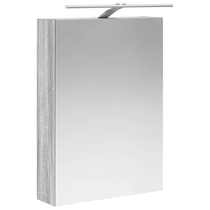 Badkamer spiegelkast met plank Grijs Sonoma 50 x 14,5 x 70 cm