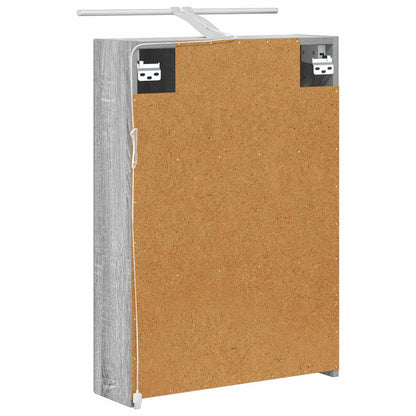Badkamer spiegelkast met plank Grijs Sonoma 50 x 14,5 x 70 cm