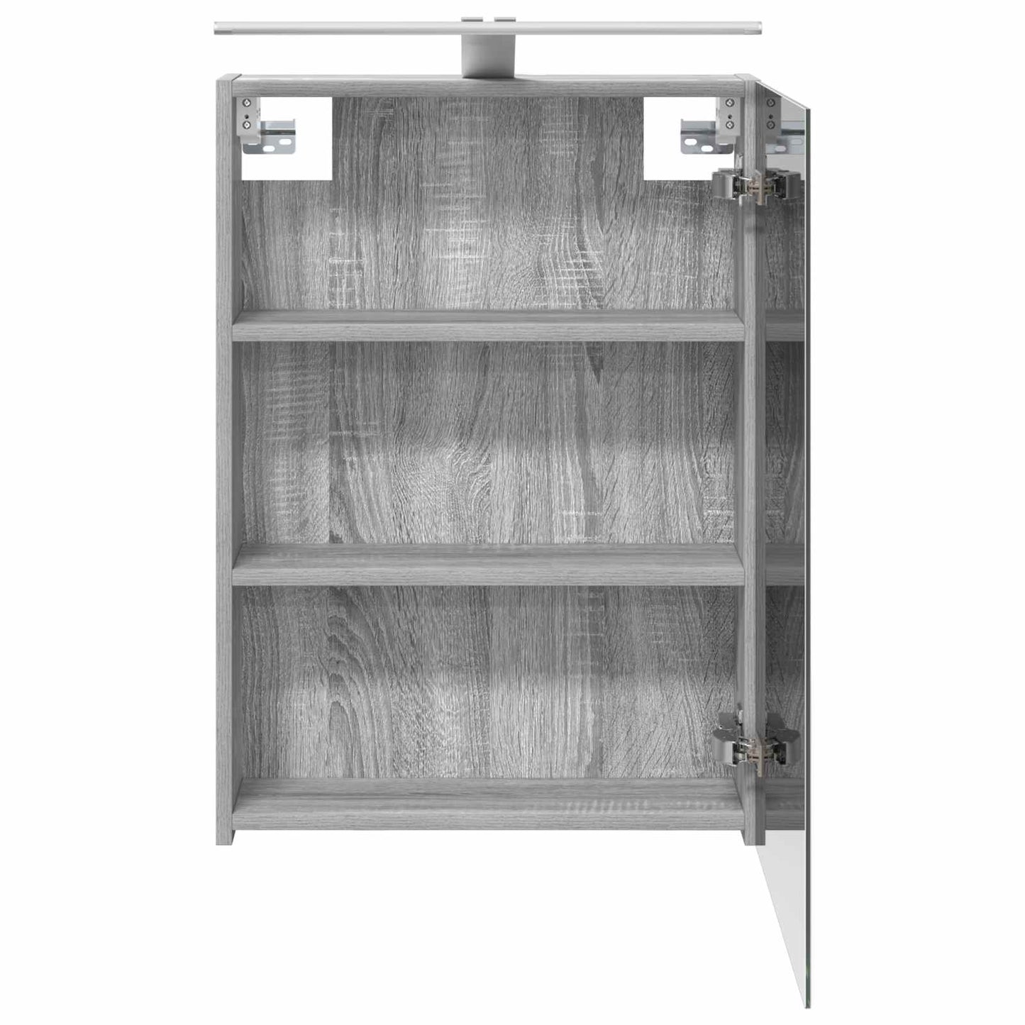 Badkamer spiegelkast met plank Grijs Sonoma 50 x 14,5 x 70 cm