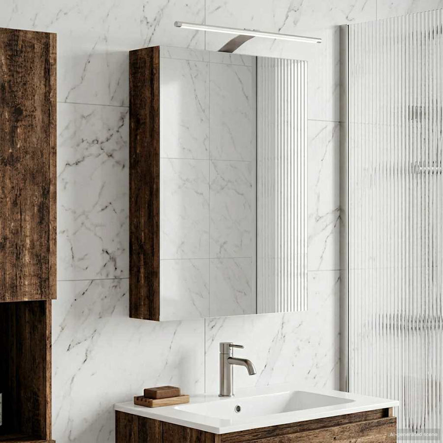 Badkamer spiegelkast Oudhout 50 x 14,5 x 70 cm Bewerkt hout