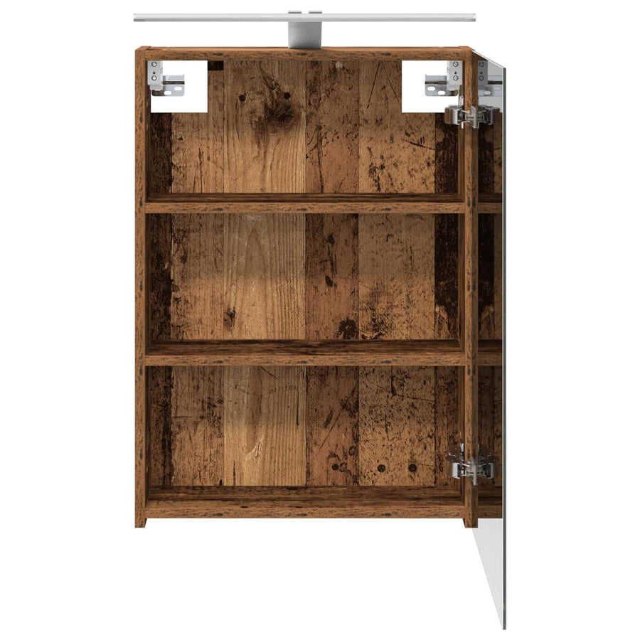 Badkamer spiegelkast Oudhout 50 x 14,5 x 70 cm Bewerkt hout