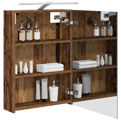 Badkamer spiegelkast Oudhout 50 x 14,5 x 70 cm Bewerkt hout