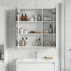 Bathroom mirror cabinet White 60 x 14.5 x 70 cm Engineered wood