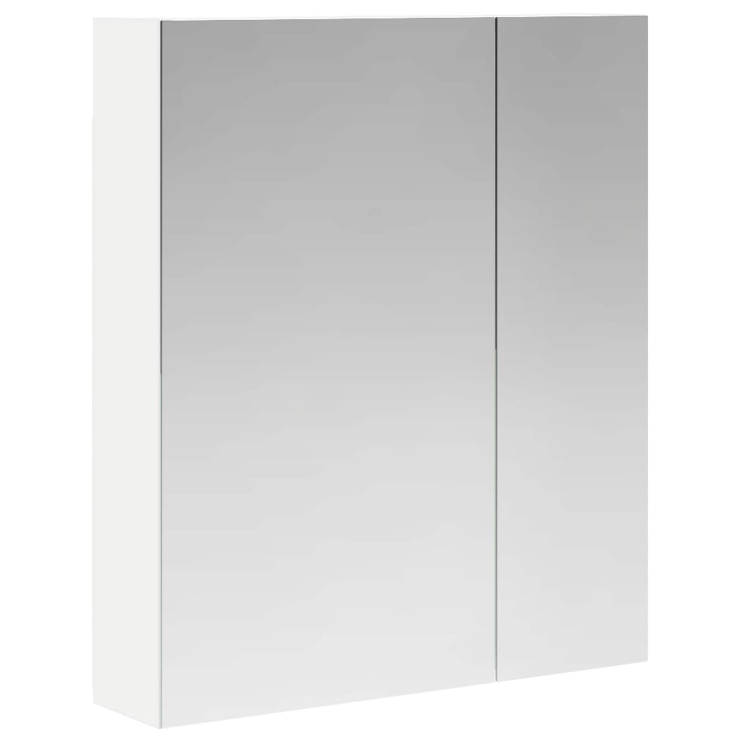 Badkamer spiegelkast Wit 60 x 14,5 x 70 cm Bewerkt hout