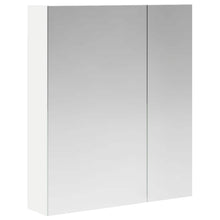Badkamer spiegelkast Wit 60 x 14,5 x 70 cm Bewerkt hout
