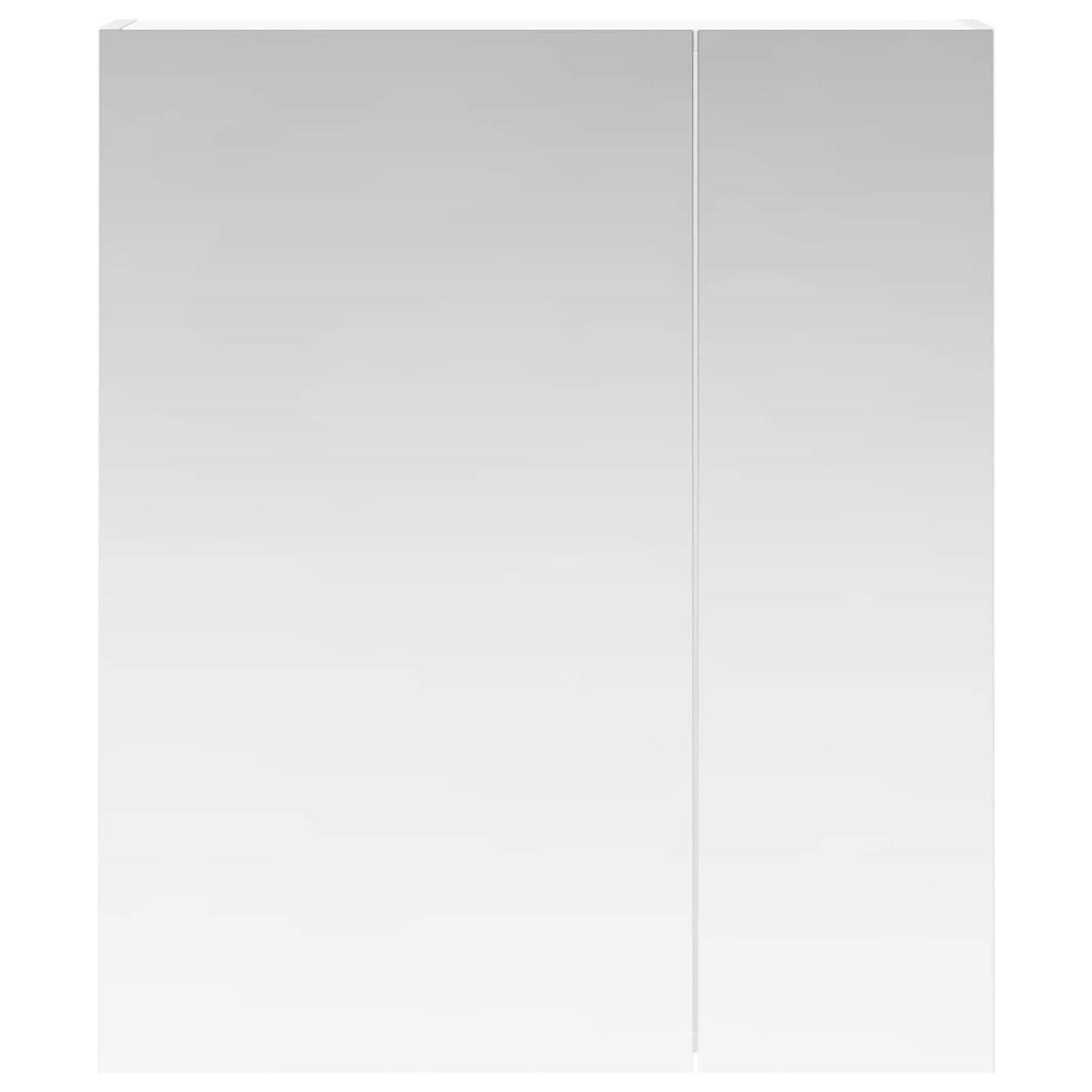 Badkamer spiegelkast Wit 60 x 14,5 x 70 cm Bewerkt hout
