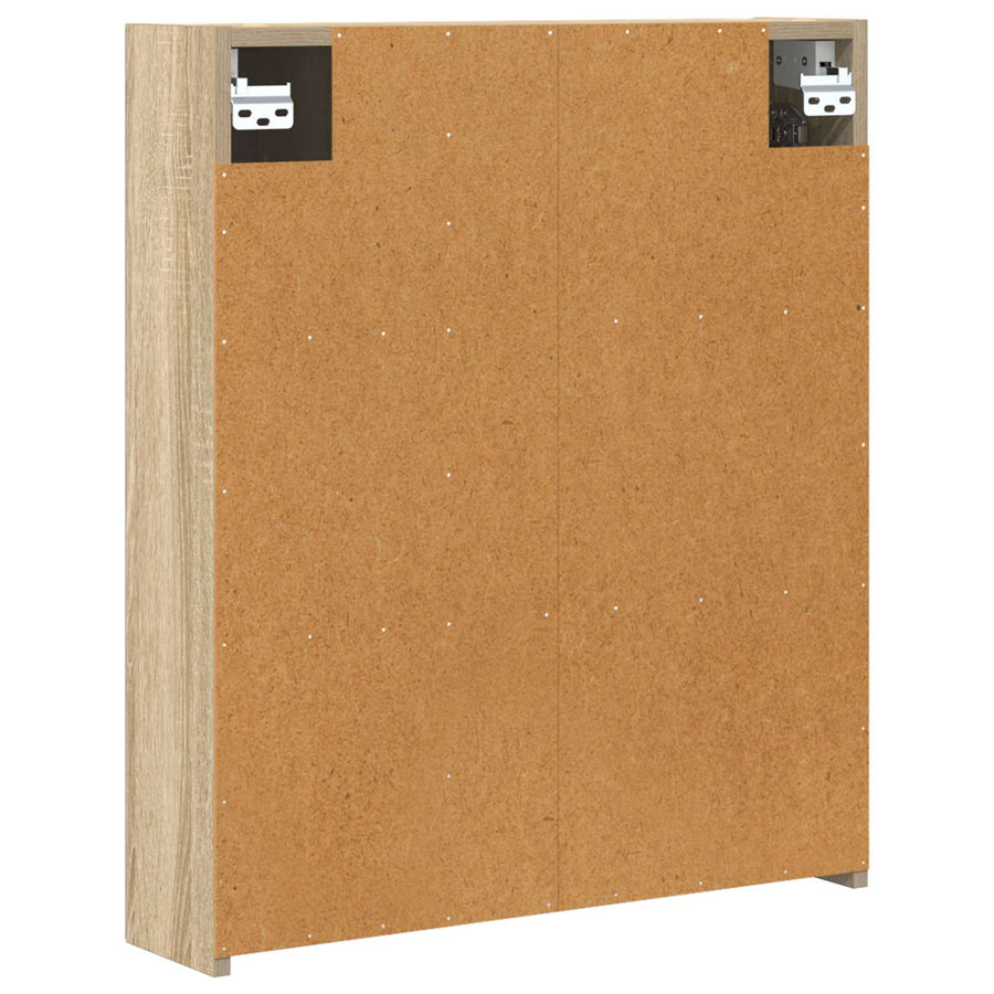 Badkamer spiegelkast met plank Sonoma Eiken 60 x 14,5 x 70 cm