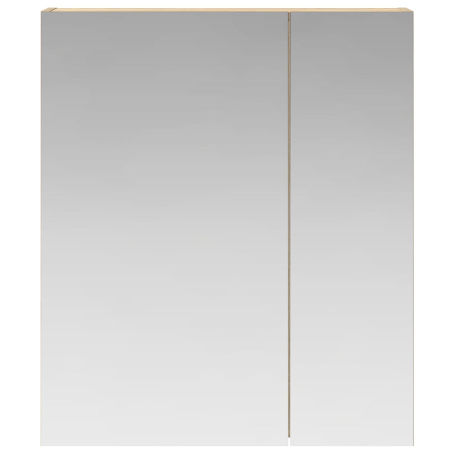 Badkamer spiegelkast met plank Sonoma Eiken 60 x 14,5 x 70 cm