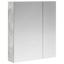 Badkamer spiegelkast Beton Grijs 60 x 14,5 x 70 cm Bewerkt hout