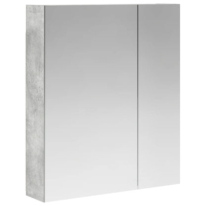 Badkamer spiegelkast Beton Grijs 60 x 14,5 x 70 cm Bewerkt hout