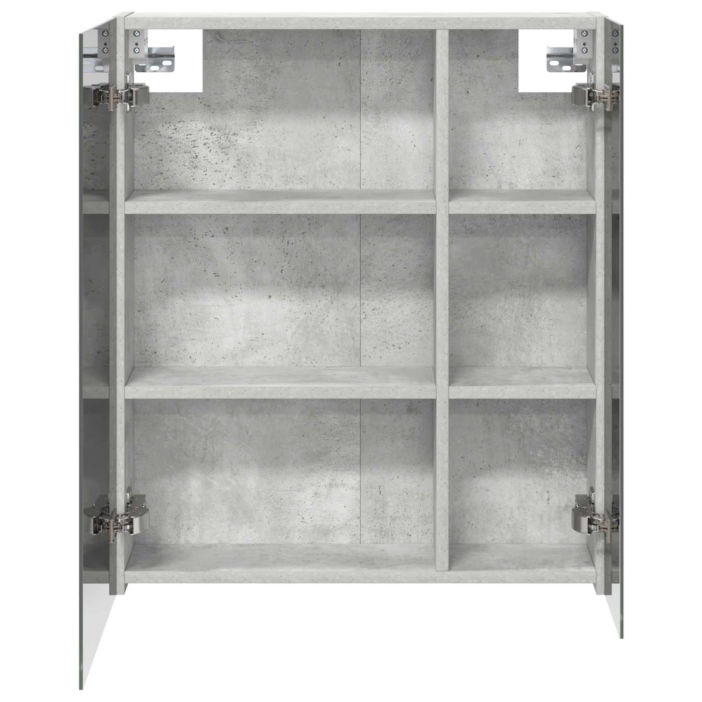 Badkamer spiegelkast Beton Grijs 60 x 14,5 x 70 cm Bewerkt hout