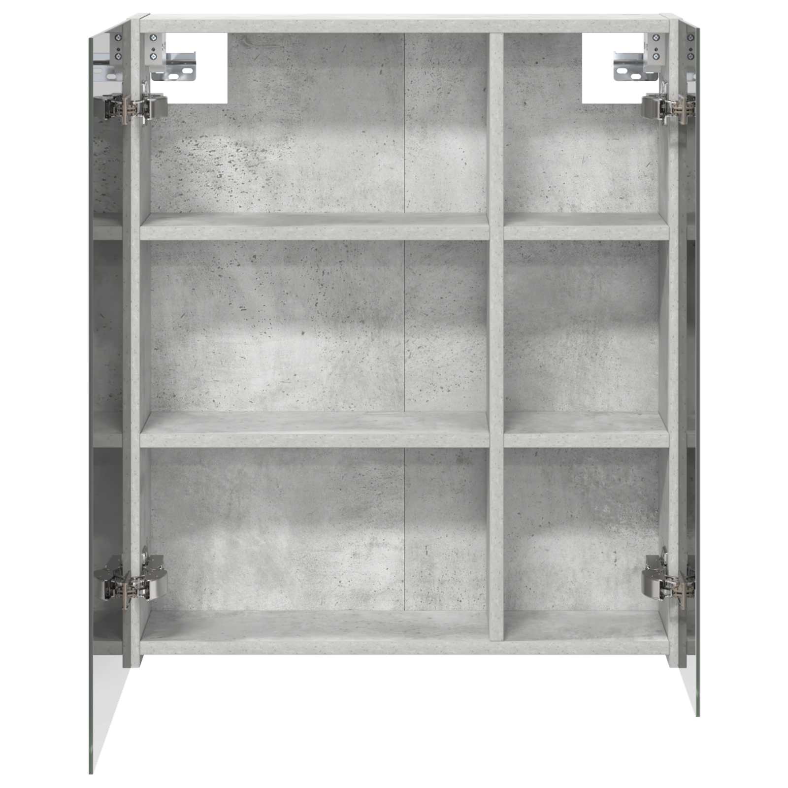 Badkamer spiegelkast Beton Grijs 60 x 14,5 x 70 cm Bewerkt hout
