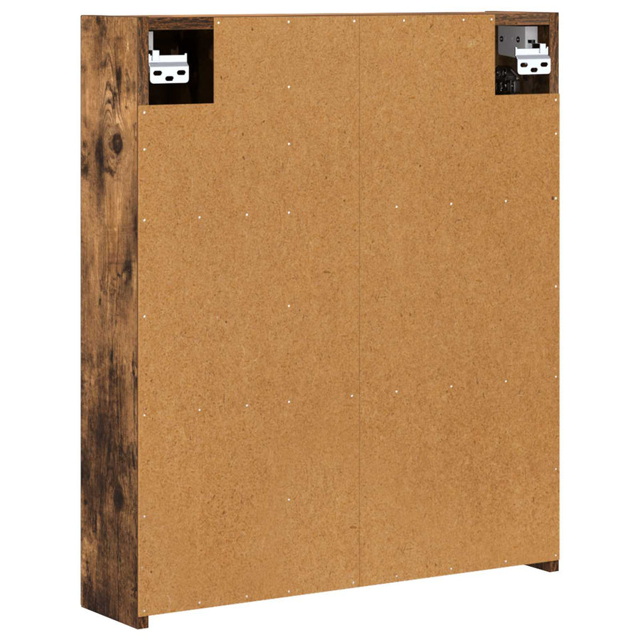 Badkamer spiegelkast met plank Gerookt eiken 60 x 14,5 x 70 cm