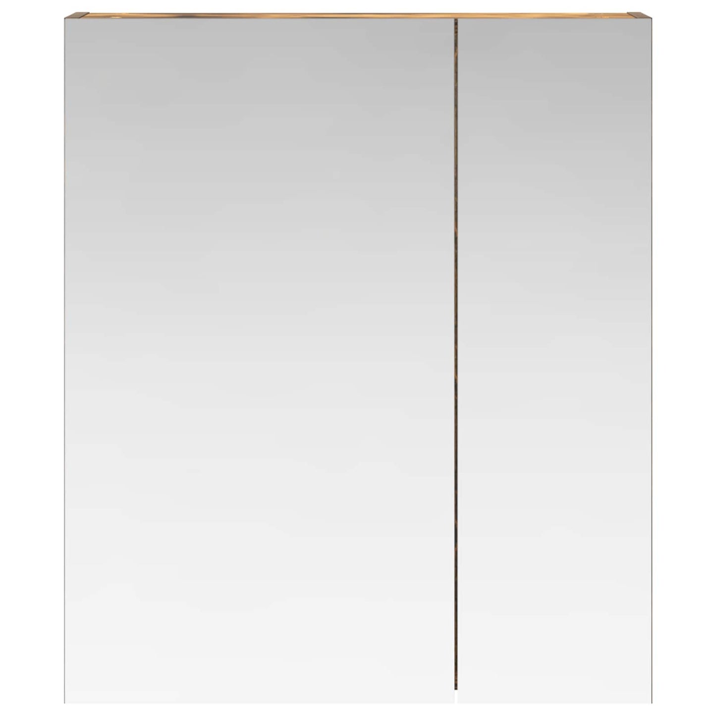 Badkamer spiegelkast met plank Gerookt eiken 60 x 14,5 x 70 cm