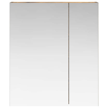 Badkamer spiegelkast met plank Gerookt eiken 60 x 14,5 x 70 cm