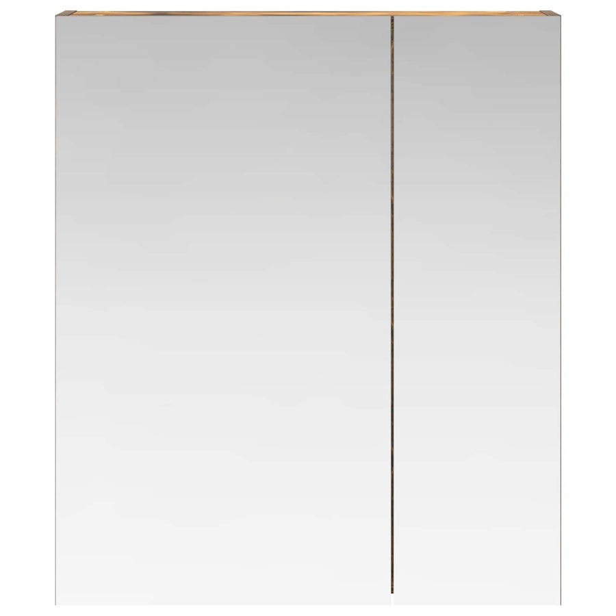Badkamer spiegelkast met plank Gerookt eiken 60 x 14,5 x 70 cm