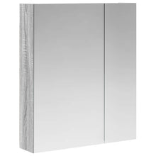 Badkamer spiegelkast met plank Grijs Sonoma 60 x 14,5 x 70 cm