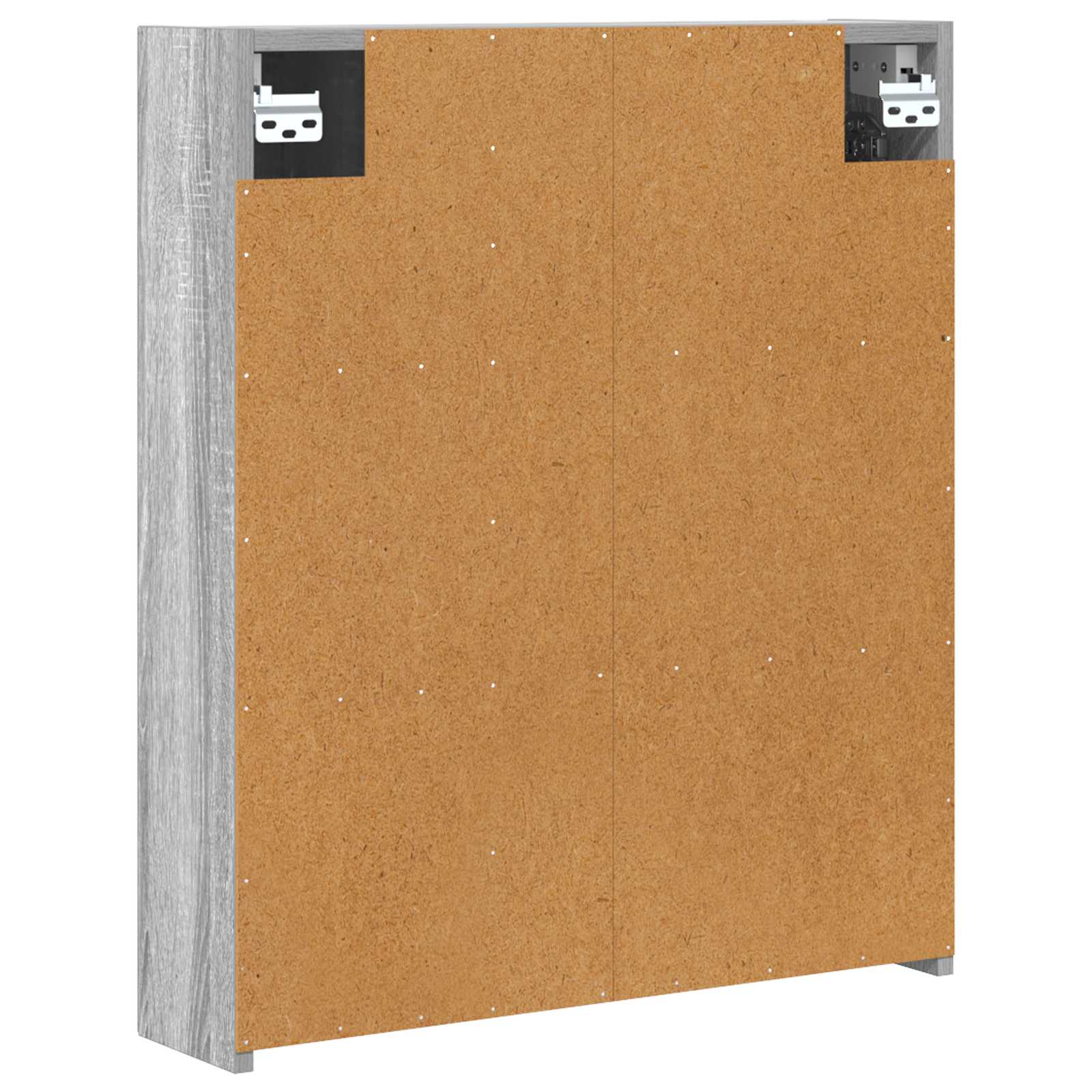 Badkamer spiegelkast met plank Grijs Sonoma 60 x 14,5 x 70 cm