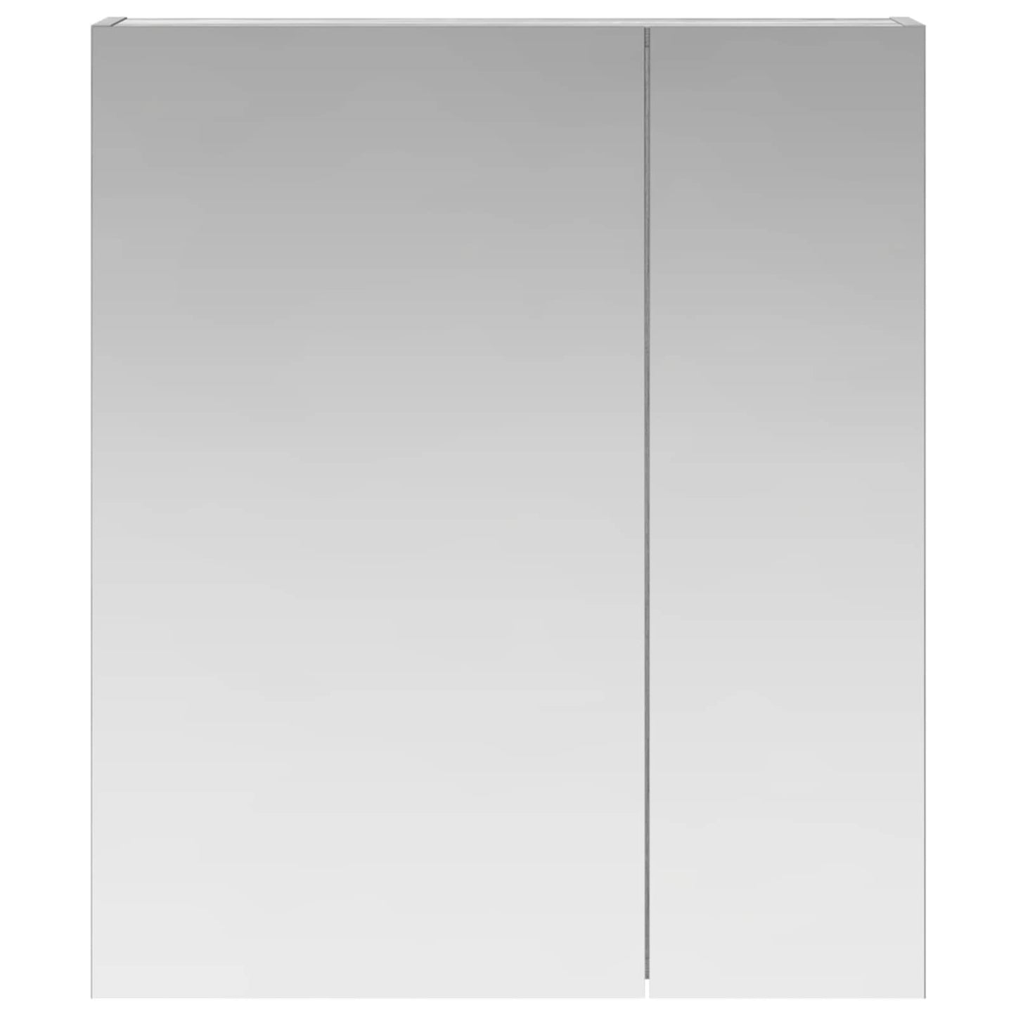 Badkamer spiegelkast met plank Grijs Sonoma 60 x 14,5 x 70 cm