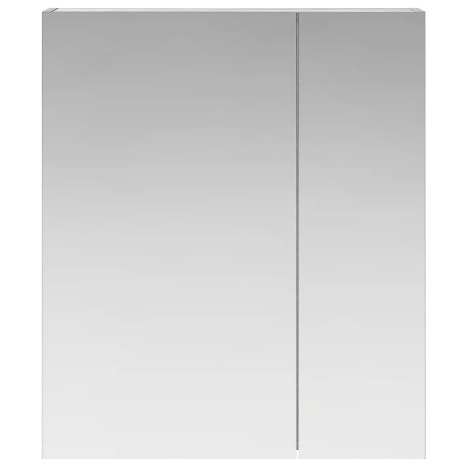 Badkamer spiegelkast met plank Grijs Sonoma 60 x 14,5 x 70 cm