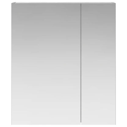 Badkamer spiegelkast met plank Grijs Sonoma 60 x 14,5 x 70 cm