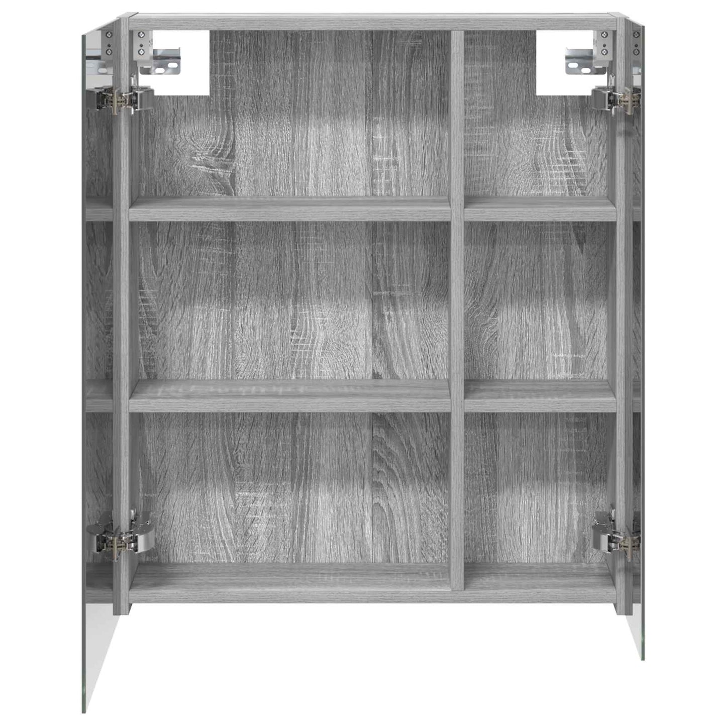 Badkamer spiegelkast met plank Grijs Sonoma 60 x 14,5 x 70 cm