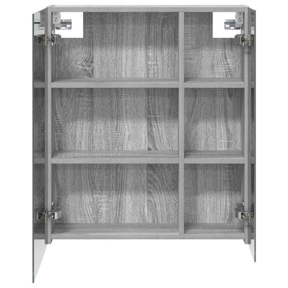 Badkamer spiegelkast met plank Grijs Sonoma 60 x 14,5 x 70 cm