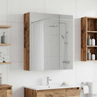 Badkamer spiegelkast 60x14,5x70 cm oudhout bewerkt hout
