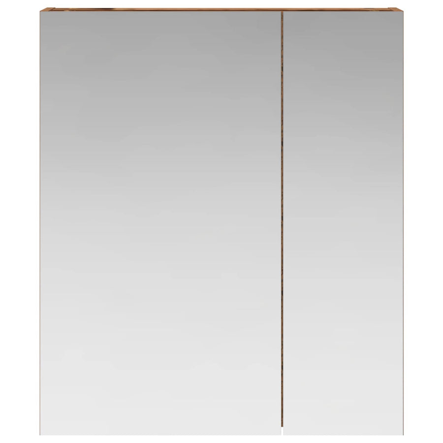 Badkamer spiegelkast Oudhout 60 x 14,5 x 70 cm Bewerkt hout