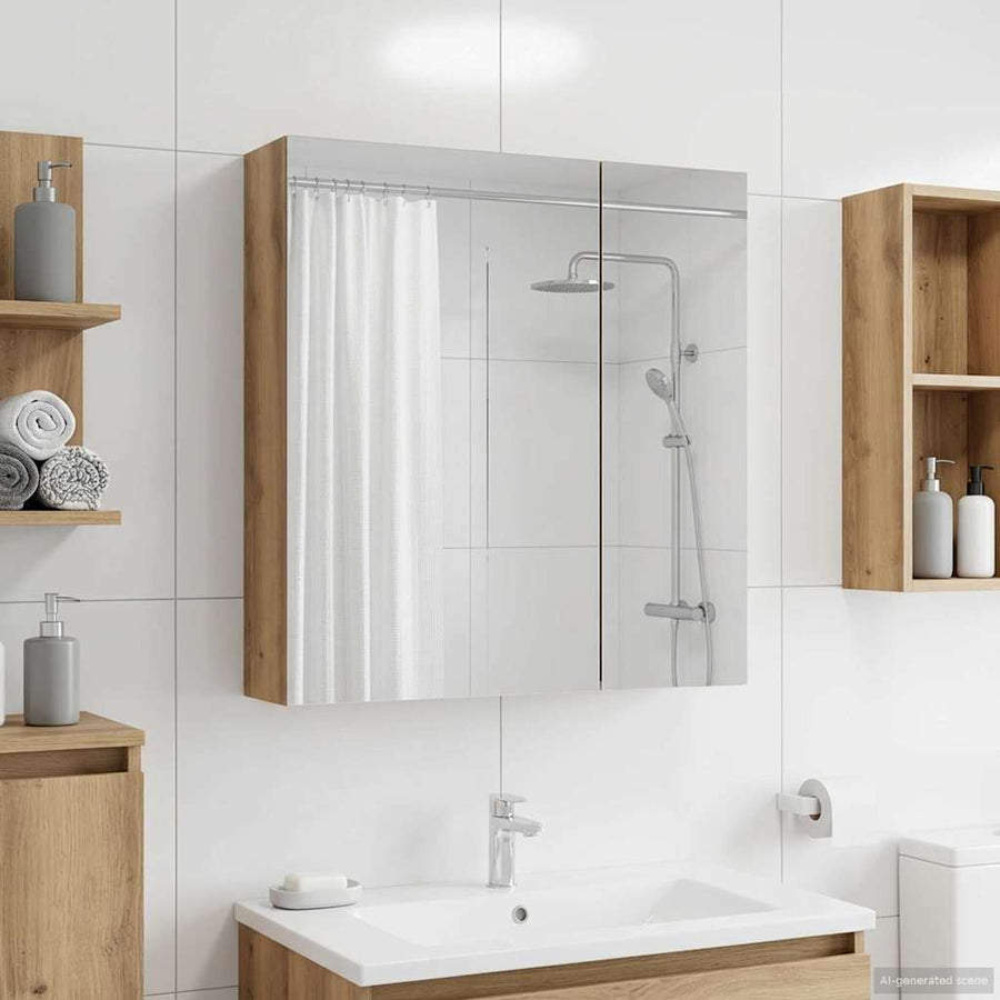Badkamer spiegelkast Ambachtelijk eiken 60 x 14,5 x 70 cm