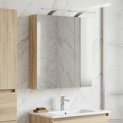 Badkamer spiegelkast met plank Sonoma Eiken 60 x 14,5 x 70 cm