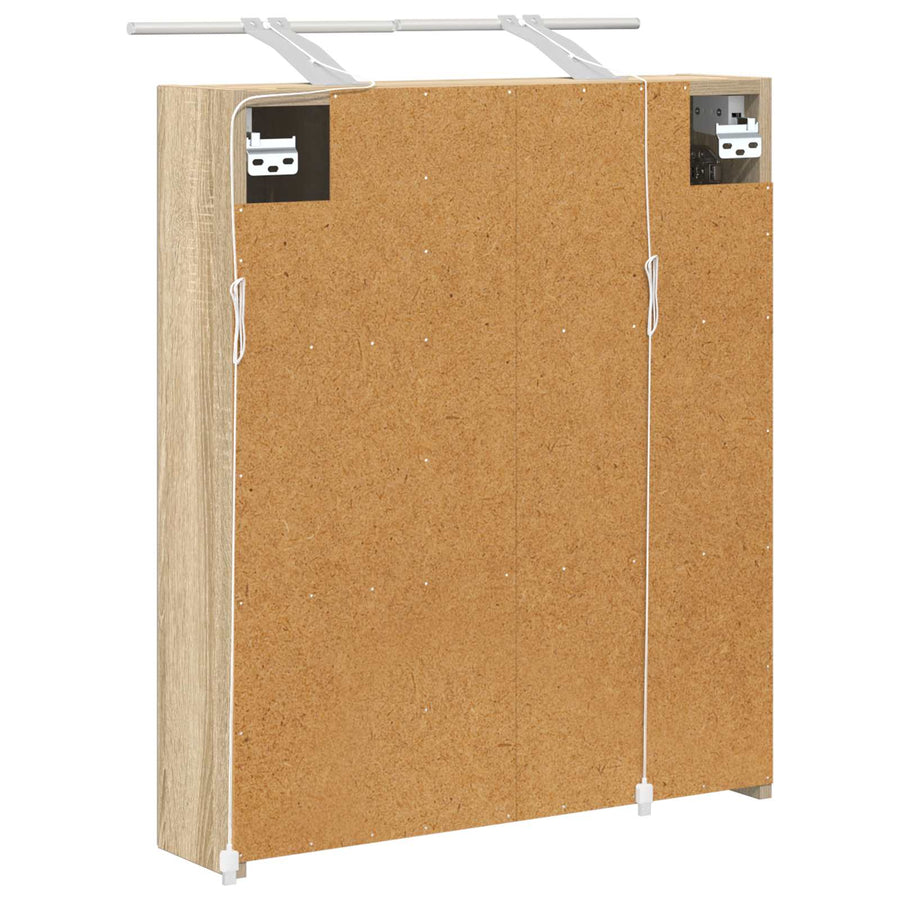 Badkamer spiegelkast met plank Sonoma Eiken 60 x 14,5 x 70 cm