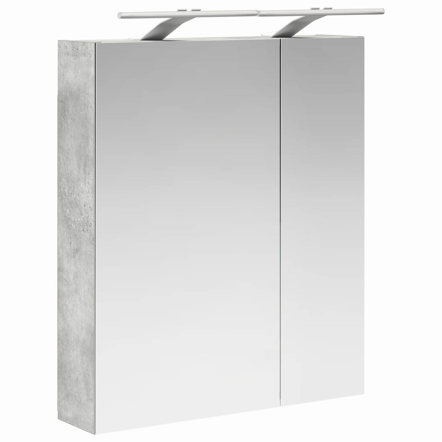 Badkamer spiegelkast Beton Grijs 60 x 14,5 x 70 cm Bewerkt hout